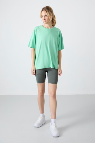 Oversize Fit Basic O Yaka 3lü Paket Su Yeşili-beyaz-şeker Pembe Kadın T-shirt 97285 Beyaz-şeker Pembe-su Yeşili