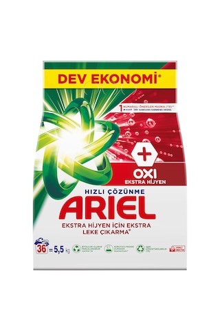 Ariel Oxi Hızlı Çözünme Toz Çamaşır Deterjanı 5500 G