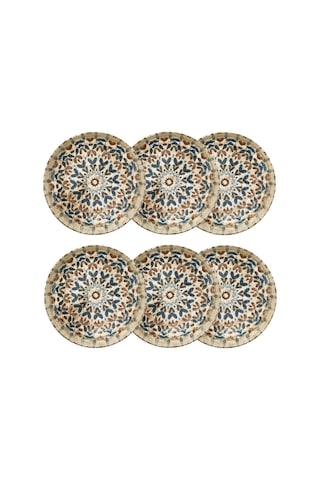 Mudo Home Ephesus Çukur Tabak Seti 23cm -6lı Çok Renkli