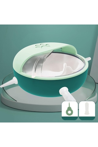 Homyl Köpek Yavrusu Süt Kabı Silikon Nipelli Kedi Yeşil