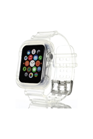 Ally Apple Uyumlu Watch 6-Se-5-4 44Mm - 3-2-1 42Mm Kayış Kordon Kılıf S (119832679)-Şeffaf