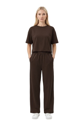 Cottonhıll Premium - Sway Collection Kahverengi Modal Kadın Eşofman Takımı