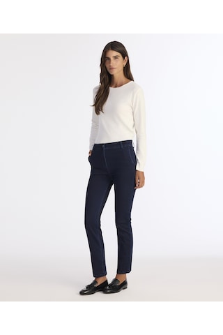 Yargıcı Denim Düz Yüksek Bel Pantolon 25kkpn3042p 484 Lacivert