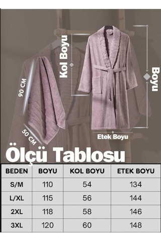 Bornoz - Havlu Seti Carla İndigo Mürdüm S/m+50x90cm Mürdüm