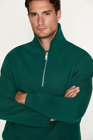 Grımelange Ceremıno Erkek Yarım Fermuarlı Yeşil Sweatshirt