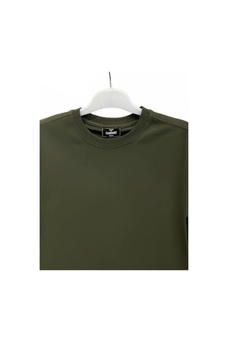 Carinos Erkek Çocuk Basic Pamuklu Tshirt-14555 Haki
