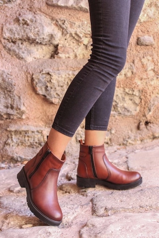 Fast Step Hakiki Deri Kadın Klasik Bot 901sza204 001
