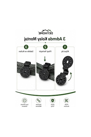 Gölgelik Sabitleme Klipsi Uv Dayanımlı Sera, Bahçe Filesi, Gölgelik Tente Ve Tarım Ağı Sabitleyici Klips Siyah 50