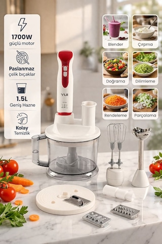 Yui M53 Multiblender 1700w Paslanmaz Çelik 1.5l Kapasite
