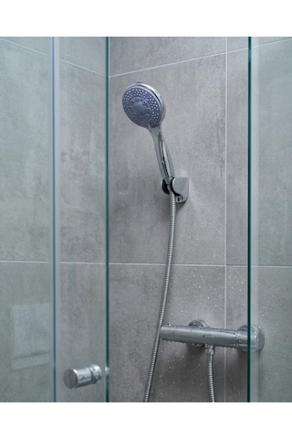 4 Modlu El Duşu Başlığı Spiral Hortumlu Duş Seti Banyo Aksesuarı Sarı