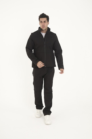 Camp Scoutland Camp460 Outdoor Tactical Softshell Su & Rüzgara Dayanıklı Erkek Taktik Yelek & Mont - Siyah