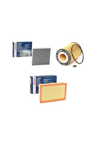 Seat Leon 1.6 Tdı 3'lü Filtre Bakım Seti 2013 - 2017 Bosch
