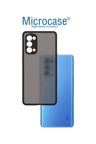 Microcase Oppo Reno 5 (5G) London Serisi Kilif - Buzlu Siyah 531902113