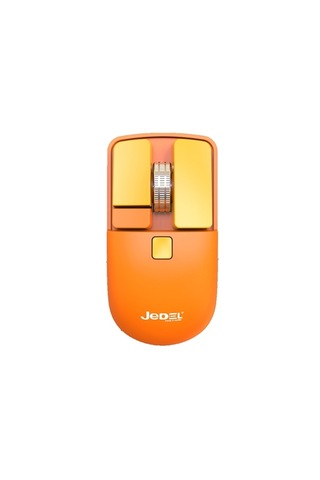 Kablosuz Şarj Edilebilir Mouse - Mekanik Tuş Tasarımlı 1600dpı Optik Fare Sarı -