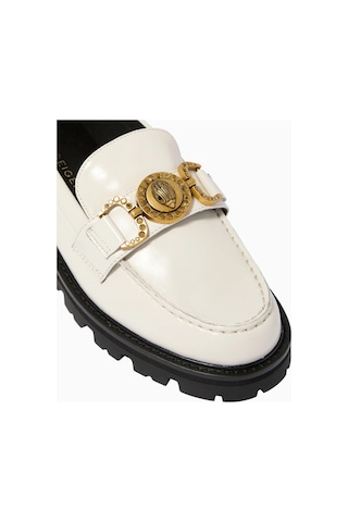 Kurt Geiger Mansion Patent Leather Loafers, Rugan Deri Ve Zamansız Şıklık Beyaz