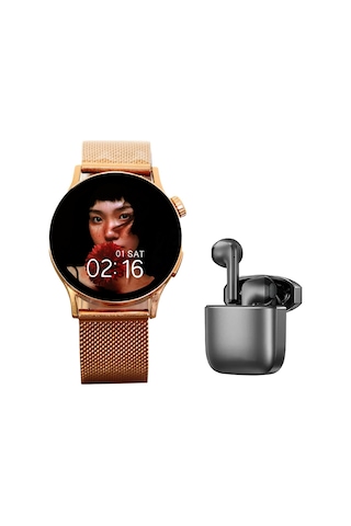 Logia Gt2 Akıllı Saat Ve Quantum Bluetooth Kulaklık (İthalatçı Garantili)