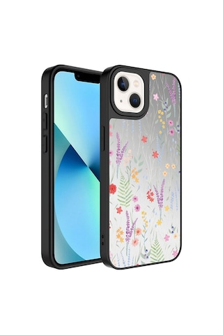 Apple Uyumlu iPhone 13 Kılıf Aynalı Desenli Kamera Korumalı Parlak Zore Mirror Kılıf