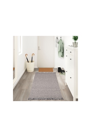 Ikea Rorkar Halı 80 X 150 Cm Siyah - Bej