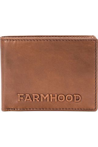 Farmhood Nashville Deri Erkek Cüzdan, Rfıd Korumalı, 13 Cm, Lüks Açık Kahverengi