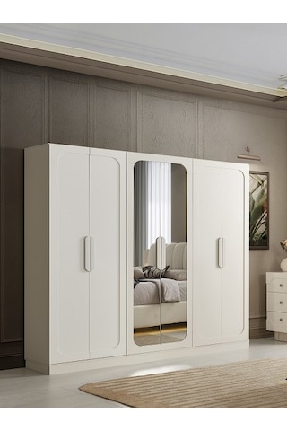 Katmandu Mdf 6 Kapılı Dolap Aytaşı