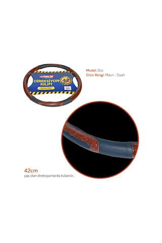 Carub Direksiyon Kılıfı 42 Cm Siyah-maun Br1841384 Siyah