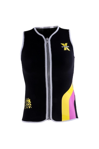 Suntek Kadın's 3mm Ön Fermuar Kolsuz Dalış Elbisesi Ceketi