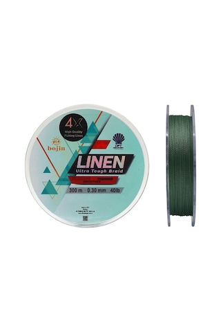 Dft Bojin 4x Linen İp Misina 0.30 Mm 300 M Yeşil
