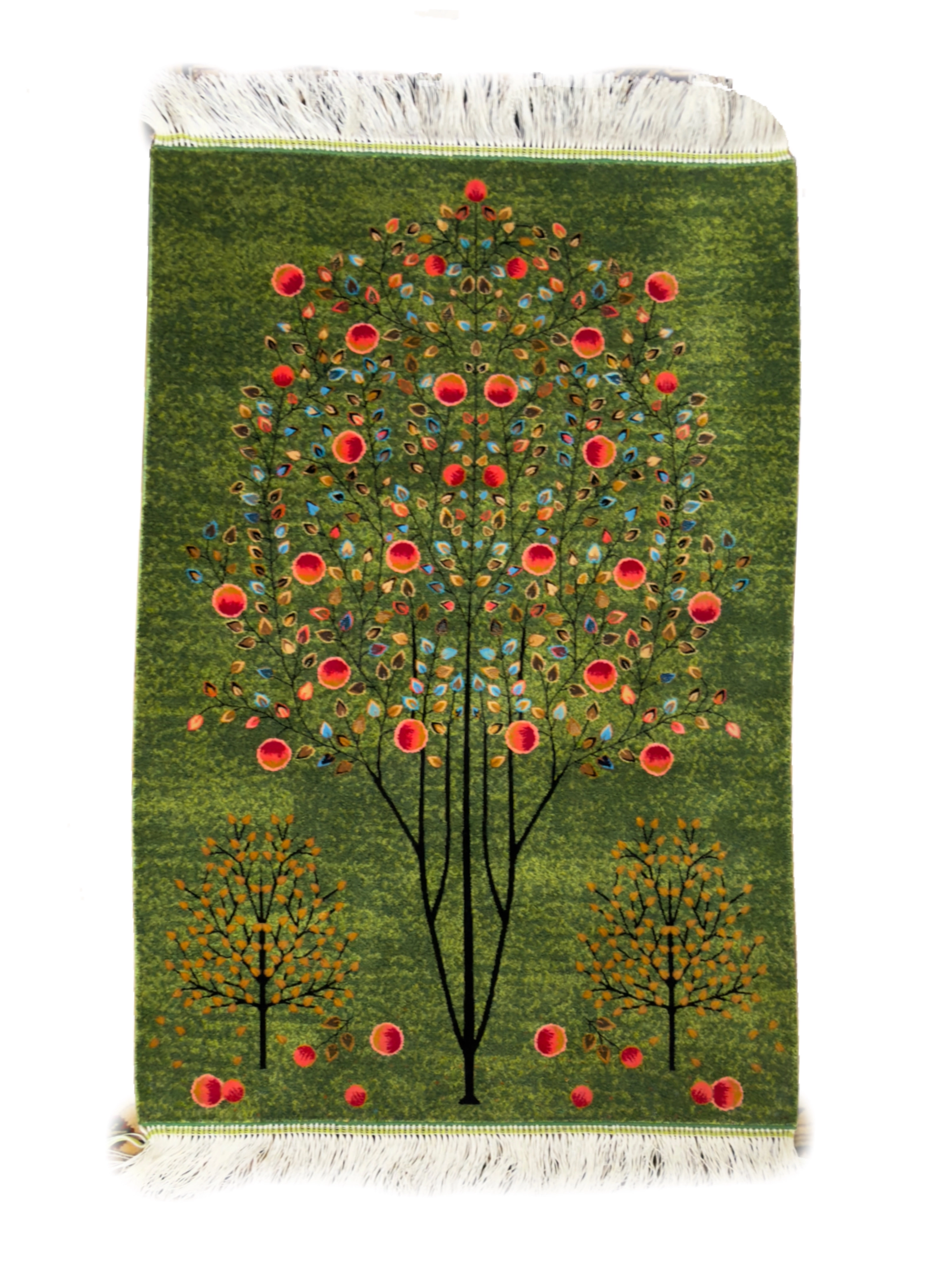 İran Makine İpek Seccade - 60x90 Cm Çok Renkli