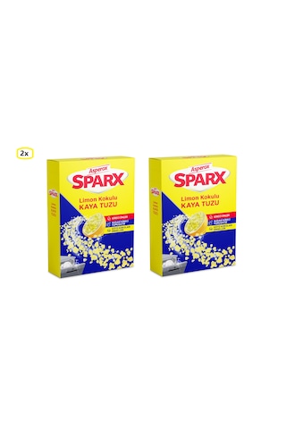 Asperox Sparx Bulaşık Makinesi Limon Kokulu Kaya Tuzu 2 x 1500 G