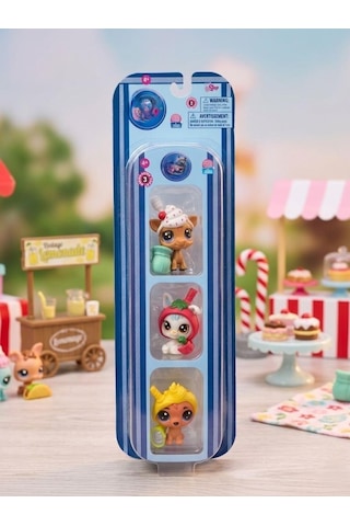 Petshop Miniş Özel Tematik 3'lü Figür Seti Çocuklar İçin Yaratıcı Oyun Ve Koleksiyon Seti