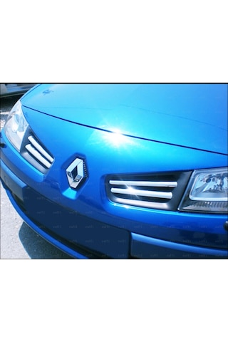 Renault Megane 2 Krom Ön Panjur 4 Prç. P.Çelik 2006-2009 Arası