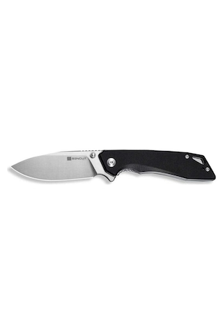 Sencut Stratex Black G10 Handle Satin Finished 9cr18mov Blade Kamp Çakı Siyah