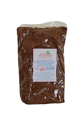 LokmanAVM Türk Kahvesi Günlük Taze Çekilmiş 3.75 Orta Kavrum 500 G Paket