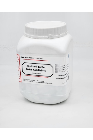 Kjeldahl Tablet-Selenyum katalizörlü,500 ad/kt