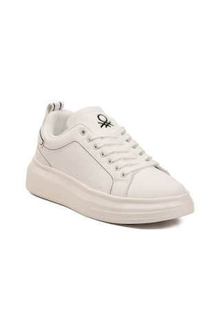 United Colors Of Benetton Beyaz Bağcıklı Erkek Sneaker Bnı-12081 M