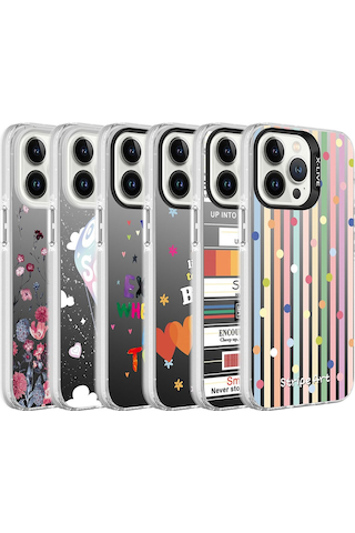 Apple iPhone Uyumlu 13 Pro Desenli Khl Silver Sert Kılıf you