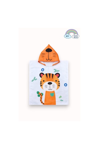 My Kids Wear Erkek Çocuk Deniz Kombini 3 Lü Set Mayo, Havlu Ve Bone 12607 Kırmızı - Siyah