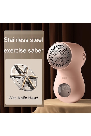 Sones Joyroom Jr-cy517 Usb Giysi Tüylenme Düzeltici Ev Tipi Saç Temizleme Makinesi, Stil: Bıçak Başlıklı Pembe