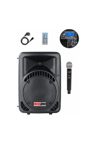 Lastvoice Ample-08ap Taşınabilir Seyyar Portatif Mikrofonlu Elektrikli Ses Sistemi Hoparlör 450 Watt
