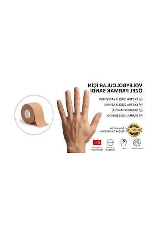 Ekstra Güçlü Atletik Band - Ağırlık Kaldırmada Destekleyici Açık Bej