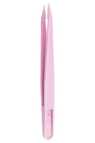 Koodmax Hassas Elektronik Ve El Sanatları Tamir Cımbızı Sert Plastik 11cm Düz Cımbız Pembe