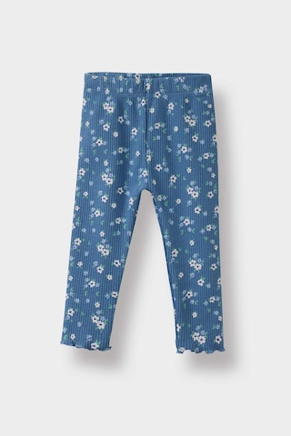 Defacto Kız Bebek 2li Takım Çiçek Desenli Sweatshirt Tayt F0532a525wnbe88 Mavi