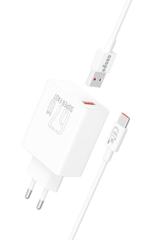 Onopo M6 67W Usb Esnek Kablo Type-c Turbo Hızlı Şarj Aleti Seti