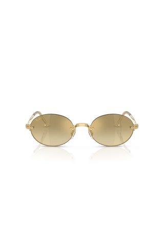 Ray-ban Rb 3929 0017ı 54 A Ap Rocky Unisex Oval Gold Aynalı Metal Güneş Gözlüğü Altın