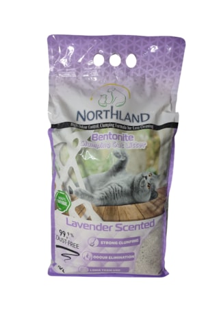 Northland Doğal Bentonite- Süper Topaklanan Lavanta Kokulu Kedi Kumu 10 Lt X 2 Adet