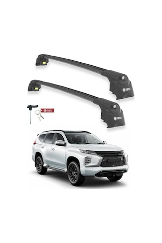 Turtle Mitsubishi Pajero Sport Mk3 2016-2025 Ara Atkı Air2 Siyah