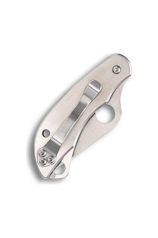 Spyderco Clipitool Scissors Stainless Plainedge Kamp Çakı Gümüş