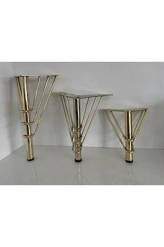 Lno Metal Gold Demir Koltuk Kanepe Ayağı 15cm