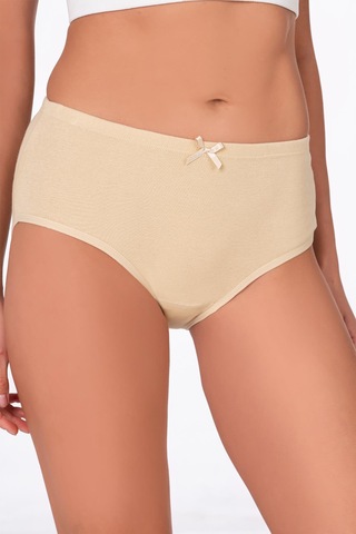 Kadın Ribana Biyeli Kom Külot Ten K0305-ten Ten Rengi