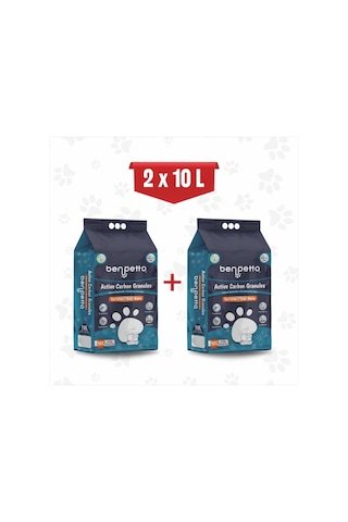 Benpetto AA250 Aktif Karbonlu Granüllü Kedi Kumu 2 x 10 L